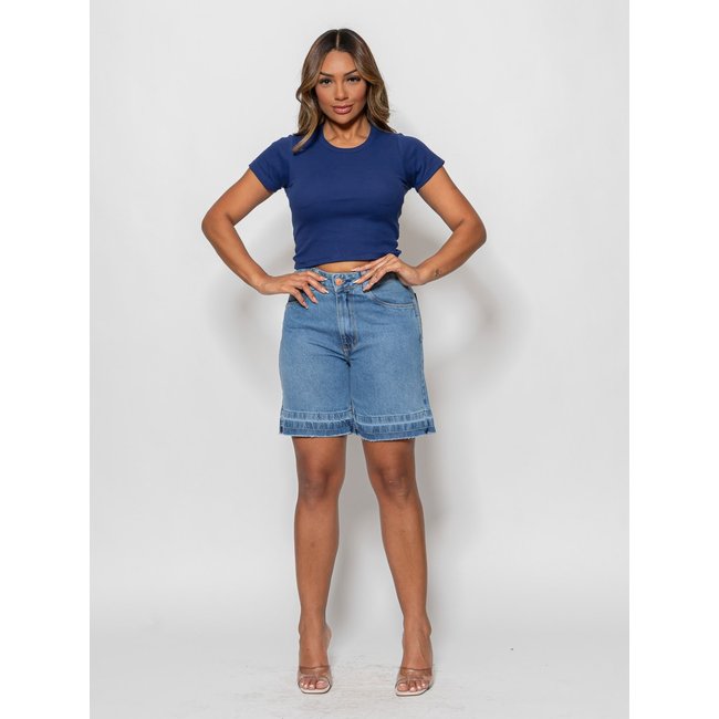Bermuda Feminina Jeans Jorts Crocker - 50990