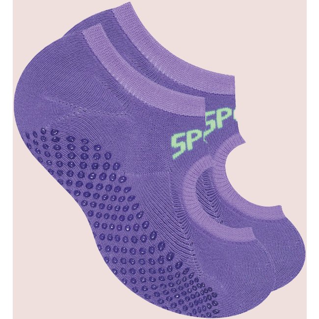 Meia Sapatilhas Feminina Antiderrapante Yoga Pilates Selene Roxo