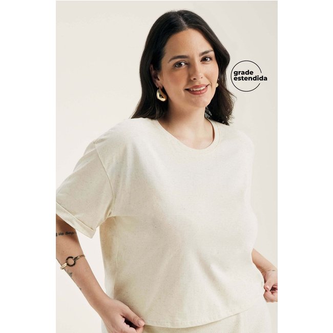 Blusa Feminina Comfy Intermediária Marialícia Bege