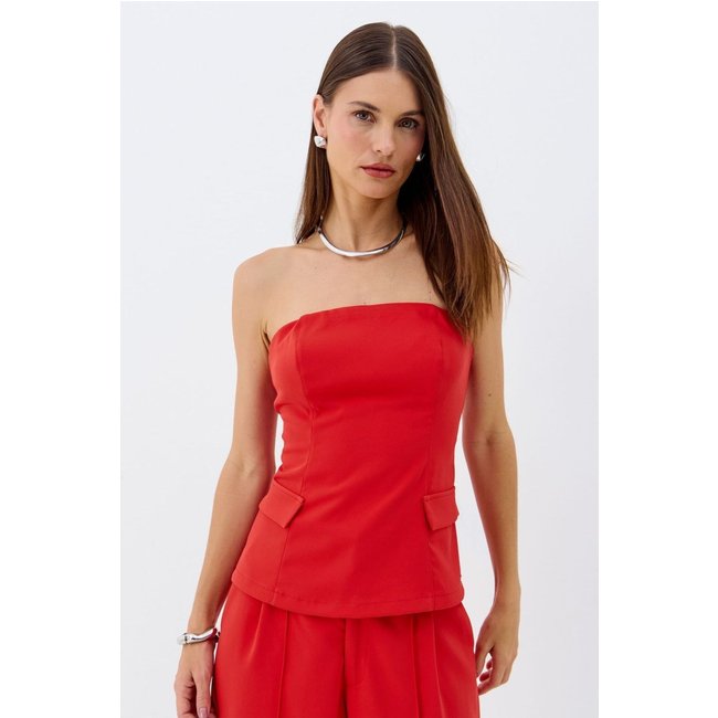 Blusa Alfaiataria Sem Alça ACT Feminino