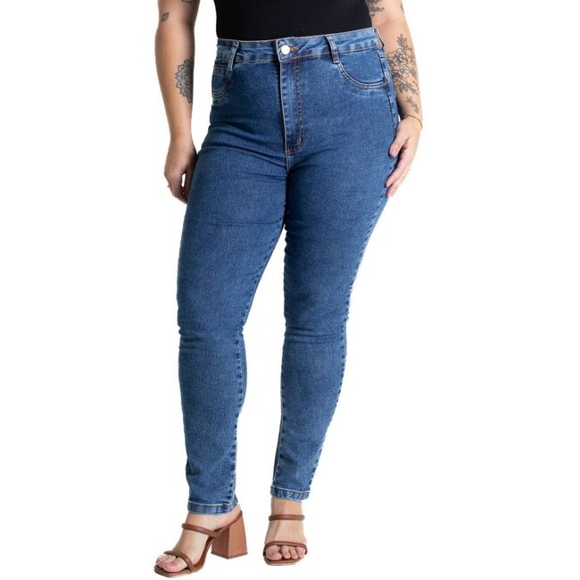 Calça Jeans Sawary Push Up Plus Size - 280613 - Azul - Sawary