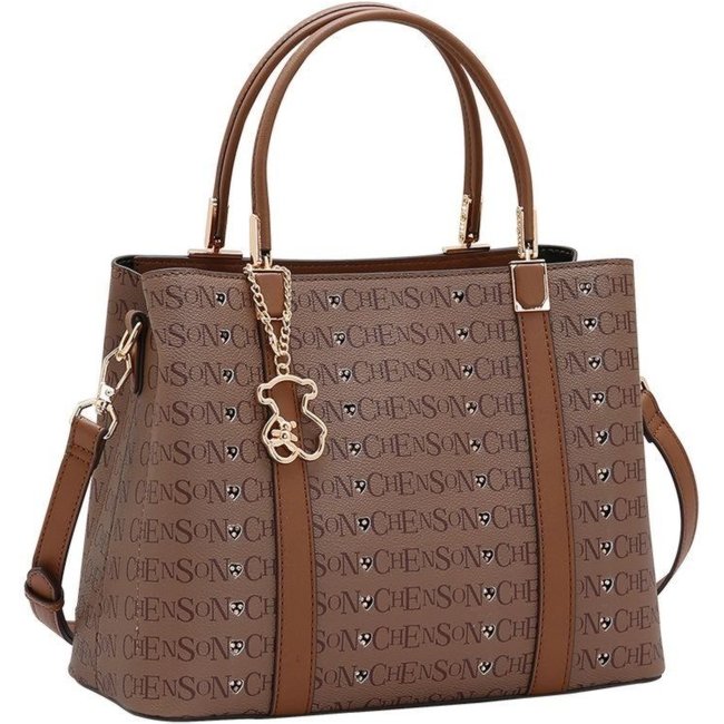 Bolsa Feminina Chenson Cristal Monograma 3485397 Café
