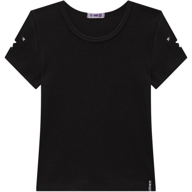 Blusa Preta Menina Nina GO 10 Preto