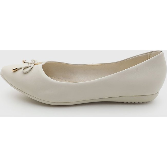 Sapatilha Feminina Bottero Laço Off-white