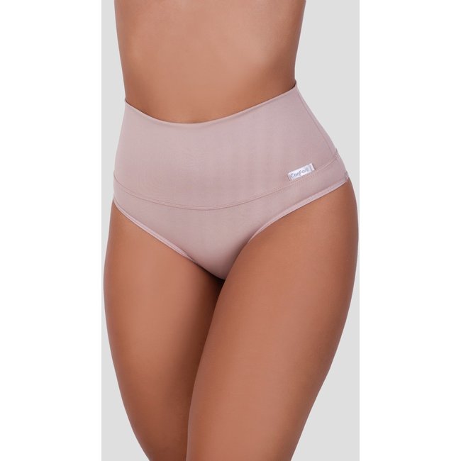 Calcinha Cinta MdMix Modeladora Cós Alto Bege