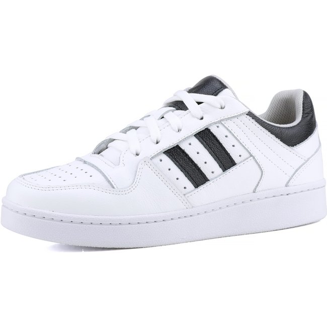 Tênis Casual de Couro Mr. Gutt Conforto Branco/Preto