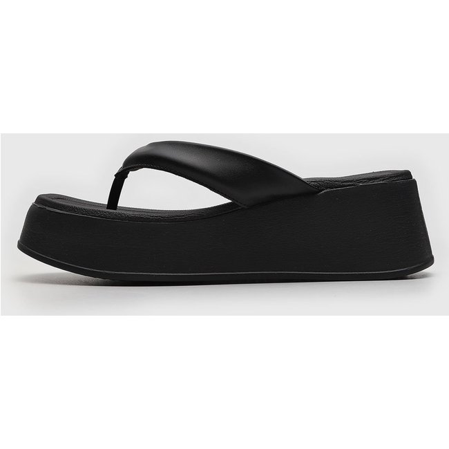Tamanco Flatform Beira Rio Liso Preto
