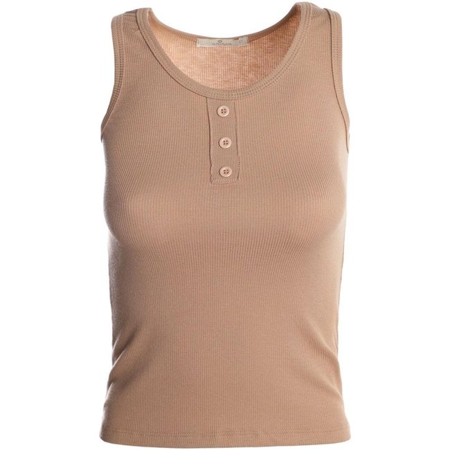 Blusa Regata Ribana Autentique Feminina MARROM