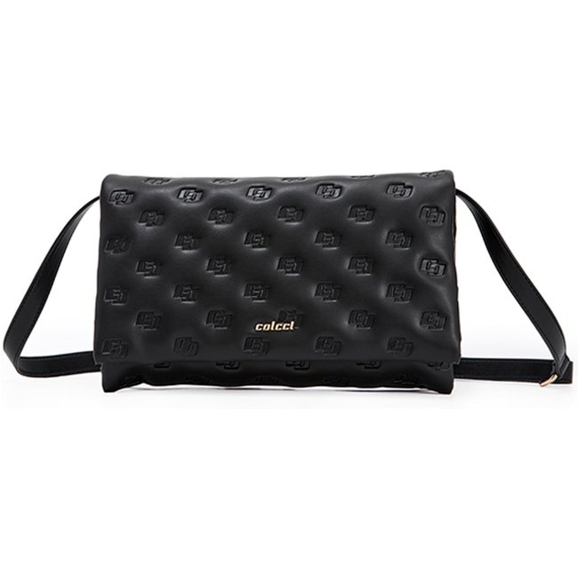 Bolsa Shoulder Colcci Texture Pr25 Preto Feminino