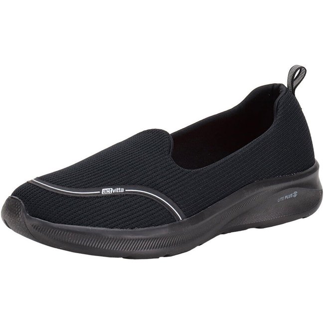 Tênis Feminino Slip On Actvitta 4853100 A0444853 Preto