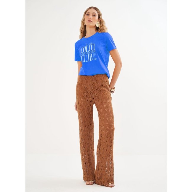 Camiseta Feminina Com Estampa Colcci Azul Klenn