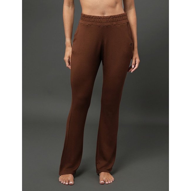 Calça Feminina Wide Moletinho Calvin Klein Underwear - Marrom Calvin Klein Jeans
