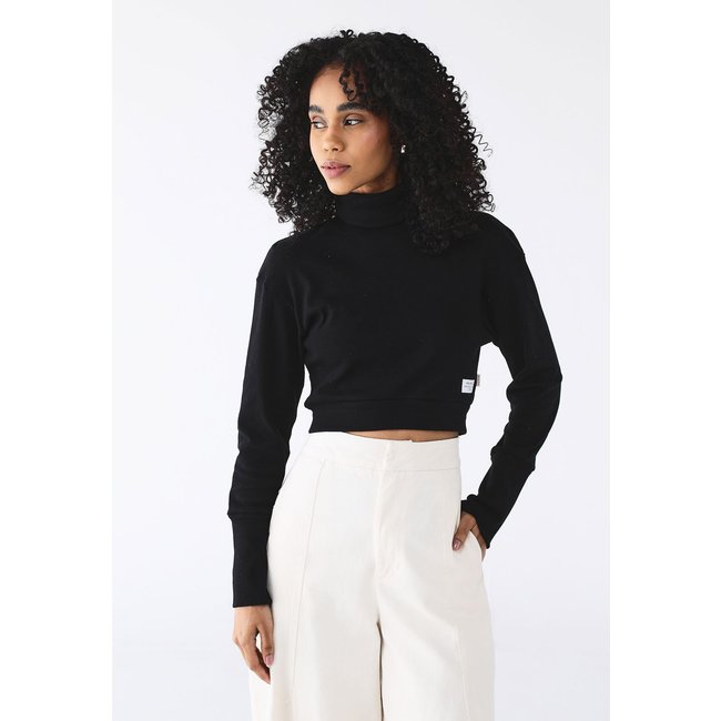 Blusa Rusty Reta Gola Alta Preta