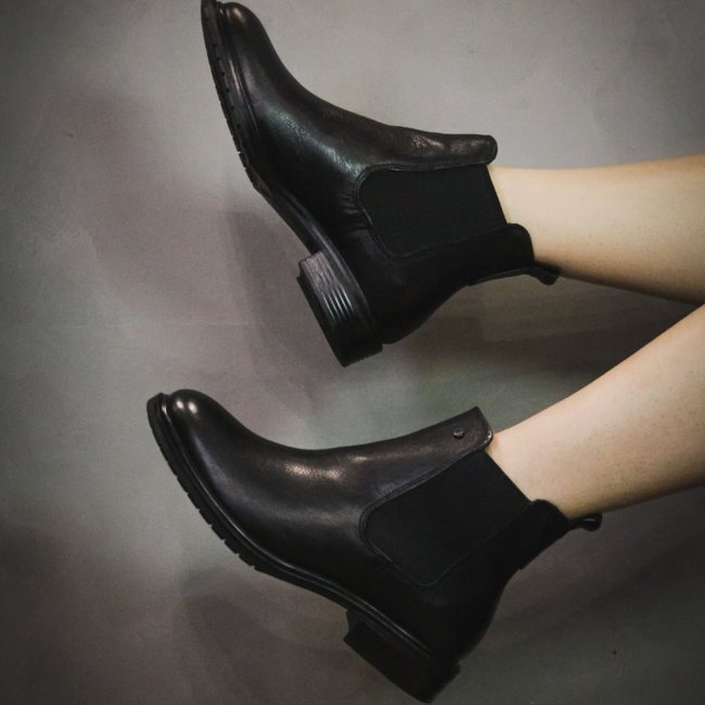 Bota Diana Couro Preto - DIA024