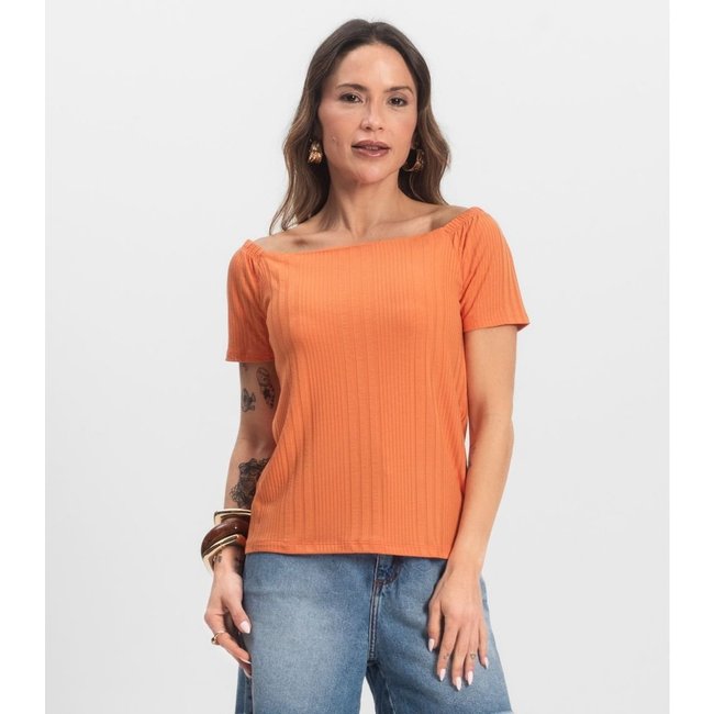 Blusa Feminina Canelada Infinita Cor Marrom
