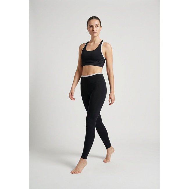 Conjunto Feminino Colcci Sport Top e Calça Legging Preta