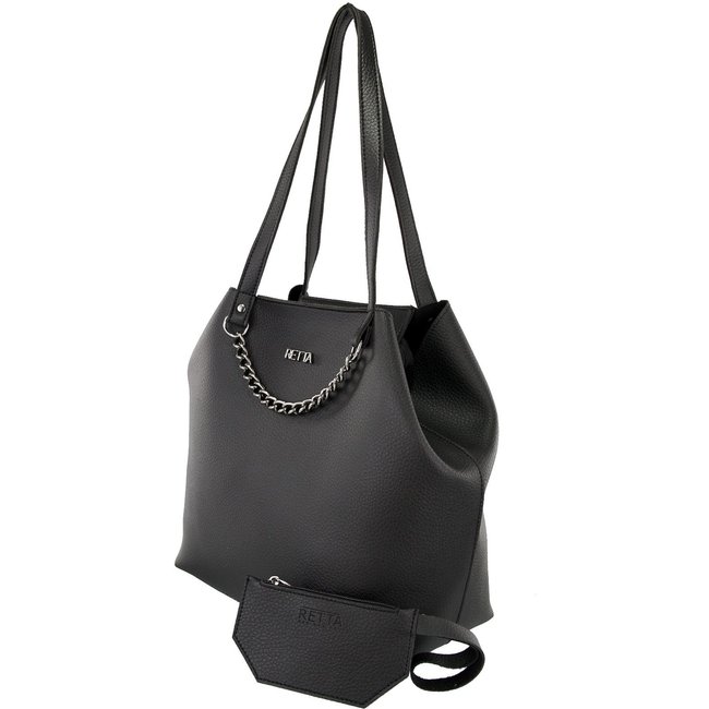 Bolsa Feminina Sacola Feminina Retta Preto