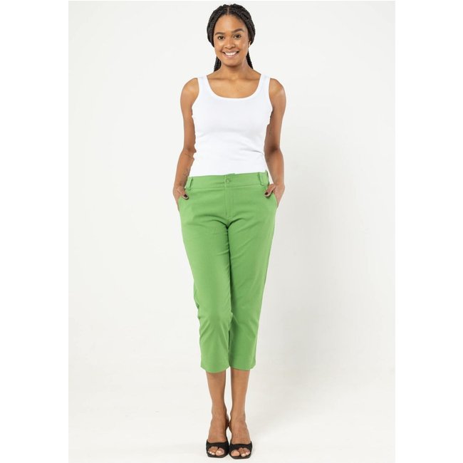 Calça Capri Pau a Pique Sarja Verde VERDE - P Pau a Pique