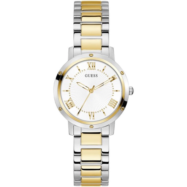 Relógio Guess Feminino Clássico Prata e Dourado Guess
