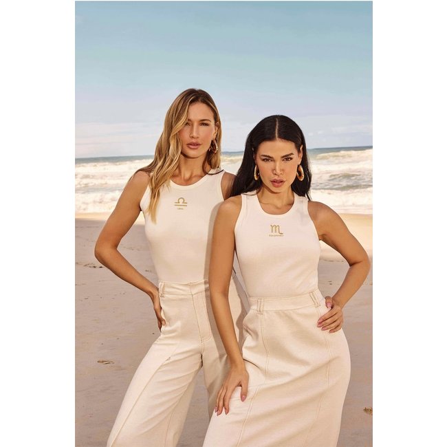 REGATA HORÓSCOPO OFF WHITE - LIBRA Gatabakana