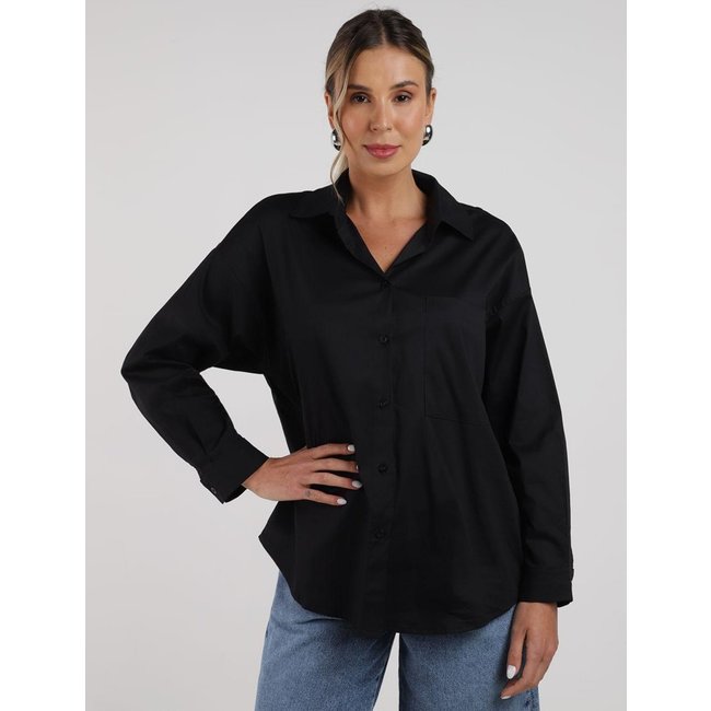 Camisa Manga Longa Autentique Feminina PRETO