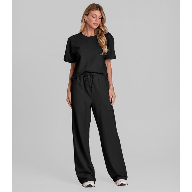 Conjunto Feminino em Molecotton Dianna Preto