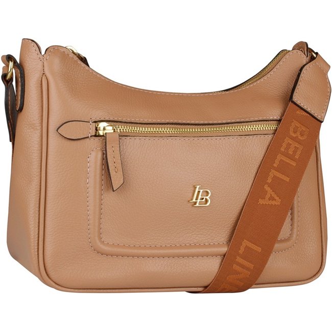 Bolsa Média Emilia Linea Bella 5553 Marrom Claro