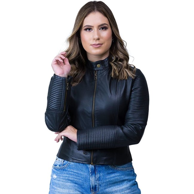 Jaqueta de Couro Bela Preta