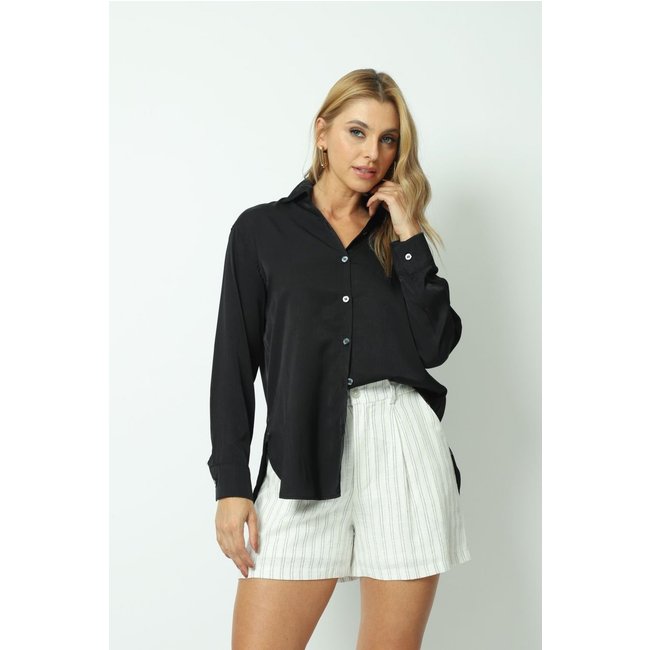 Camisa Manga Longa Preto GG Gazzy