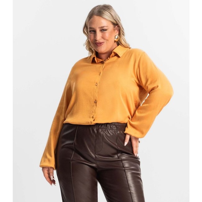 Camisa Manga Longa Secret Glam Secret Glam Marrom