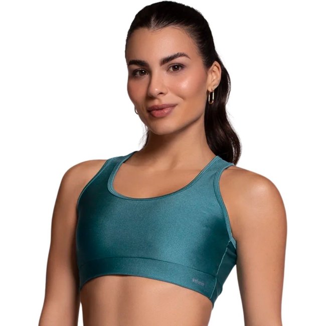 Top Fitness Com Bojo Costas Nadador Feminino Selene