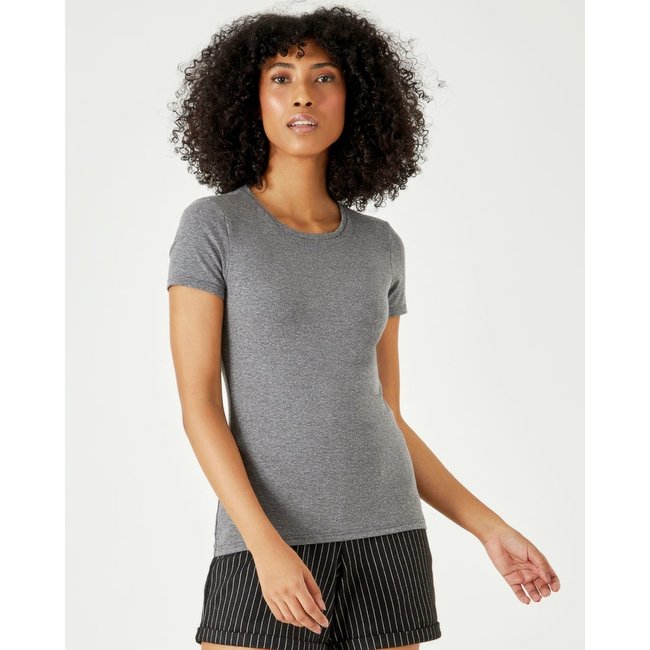 Blusa Básica Feminina Decote Redondo Em Algodão