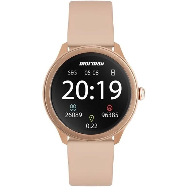 Relógio Smartwatch Mormaii Touchscreen Feminino Rosa