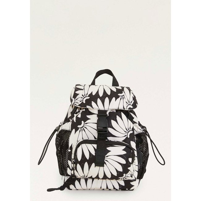 Bolsa Feminina Farm Pipoquinha Copabanana Estampa Floral Preta e Branca