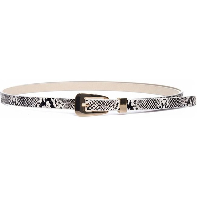 Cinto Fino Feminino Pixolé Off White Incolor