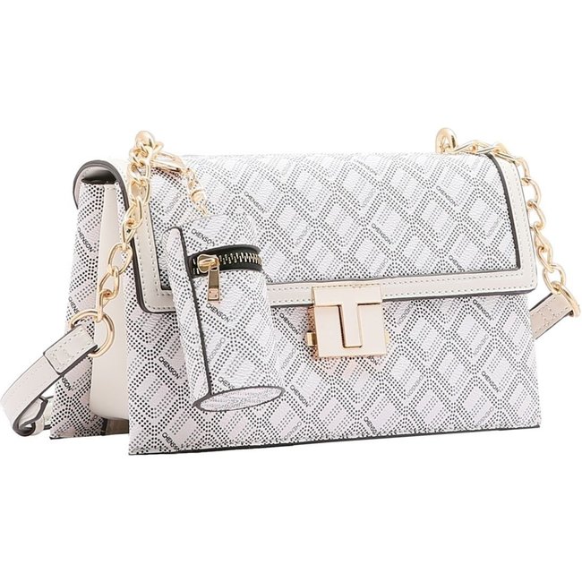 Bolsa Feminina Chenson Monograma Pontilhado Off White 3484737