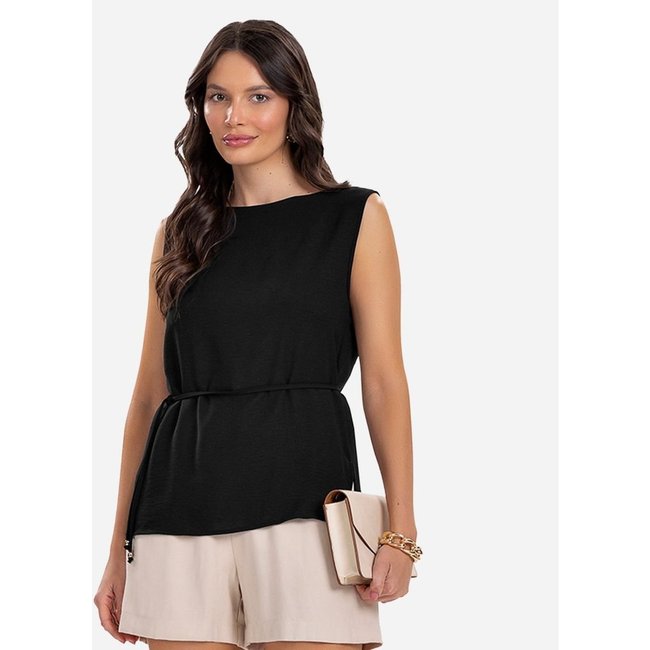 Regata Feminina com Amarração Rovitex Preto
