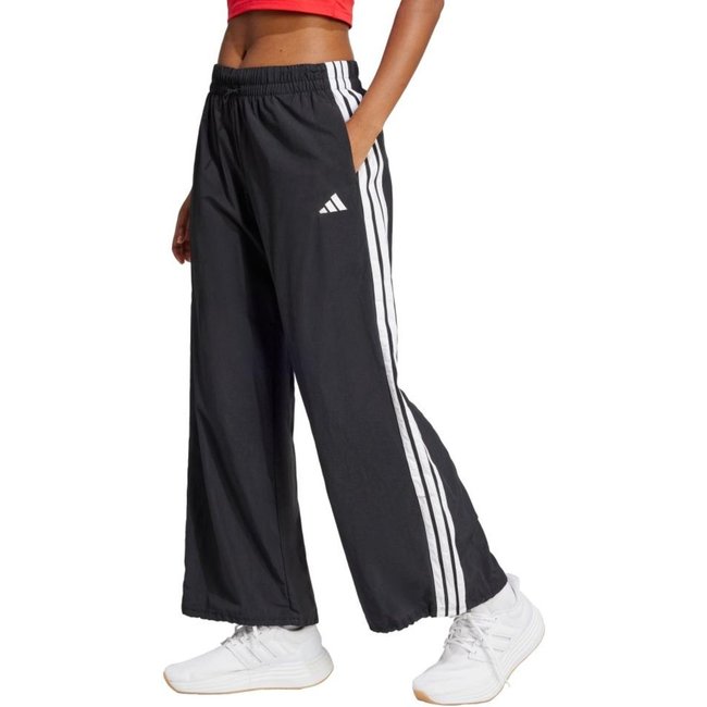 Calça Malha Parachute Essentials Três Listras Lifestyle adidas Sportswear Preto