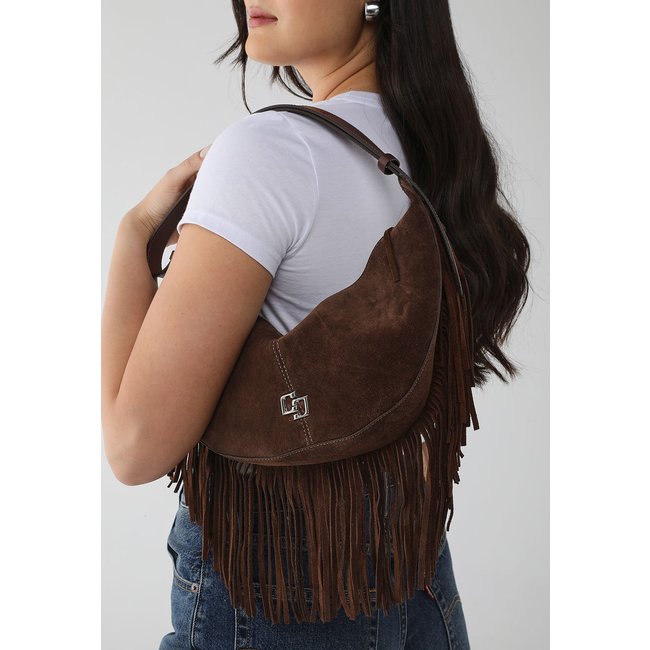 Bolsa Feminina Colcci Franjas Café