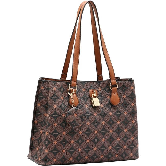 Bolsa Feminina Chenson Monograma Contemporâneo 3485373 Café