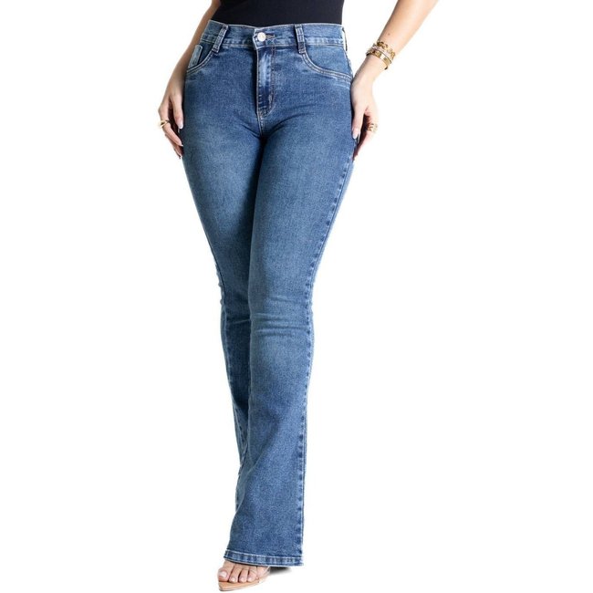 Calça Jeans Sawary Boot Cut - 281095 - Azul - Sawary