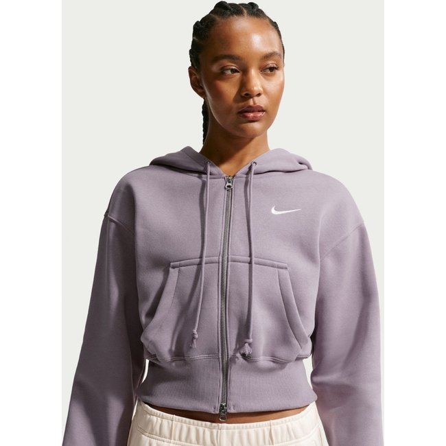 Blusão Cropped Nike Sportswear Phoenix Fleece Feminino