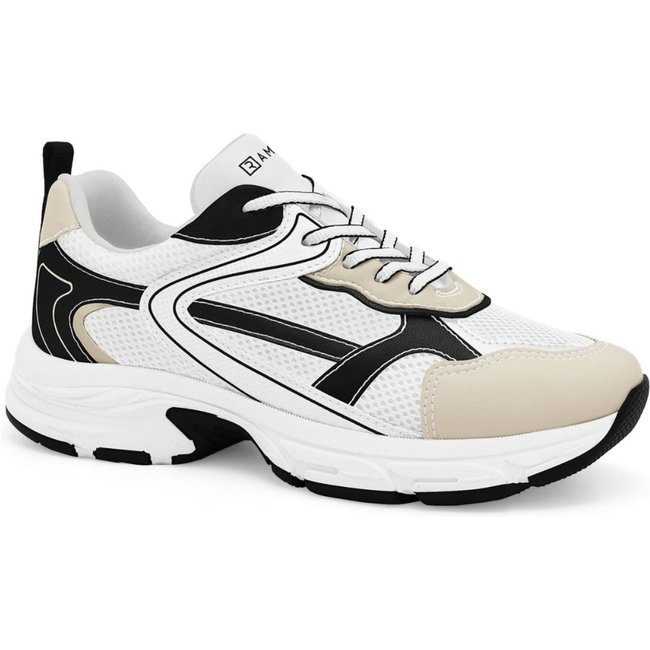 Tênis Feminino Jogging Leve Casual Branco Multi 2578203-3