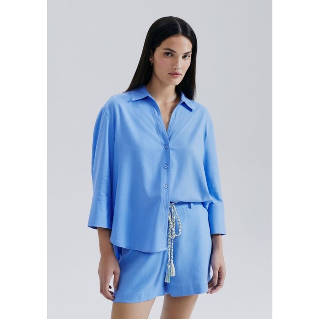 Camisa Feminina Manga 7/8 Com Linho Hering