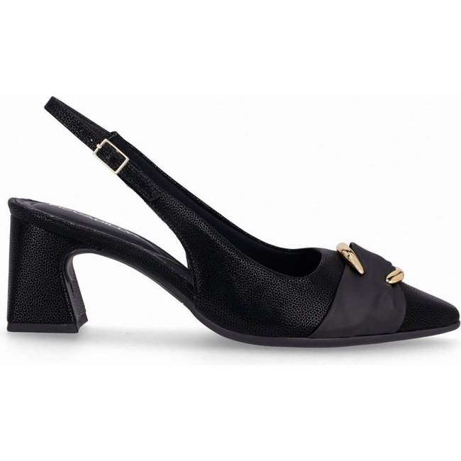 Sapato Slingback Irene Salto Alto Preto