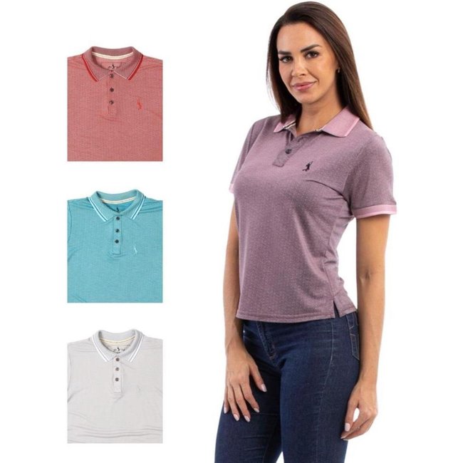 Camisa Polo Feminina Manga Curta Piquet Dia a Dia Kit 4