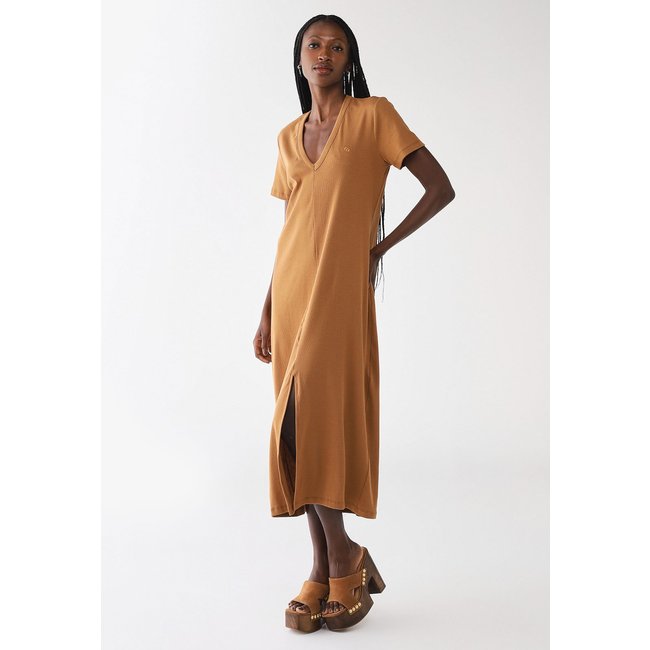 Vestido Feminino Colcci Midi Reto Caramelo