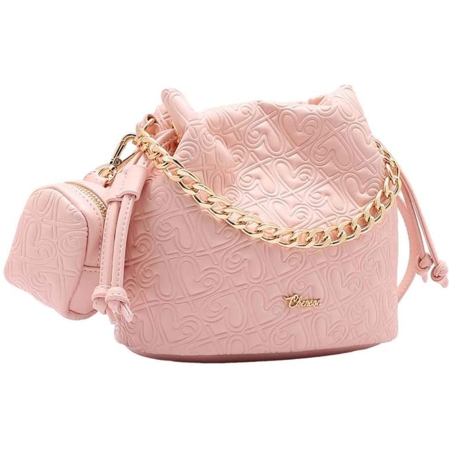 Bolsa Feminina Chenson Original Heart Cool Saco Rosa 3485105