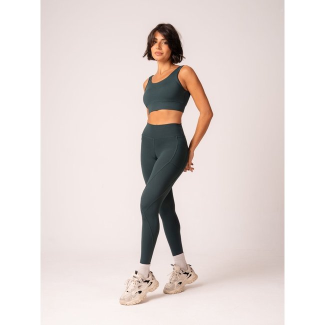 Legging Fitness com bolso Verde Escuro