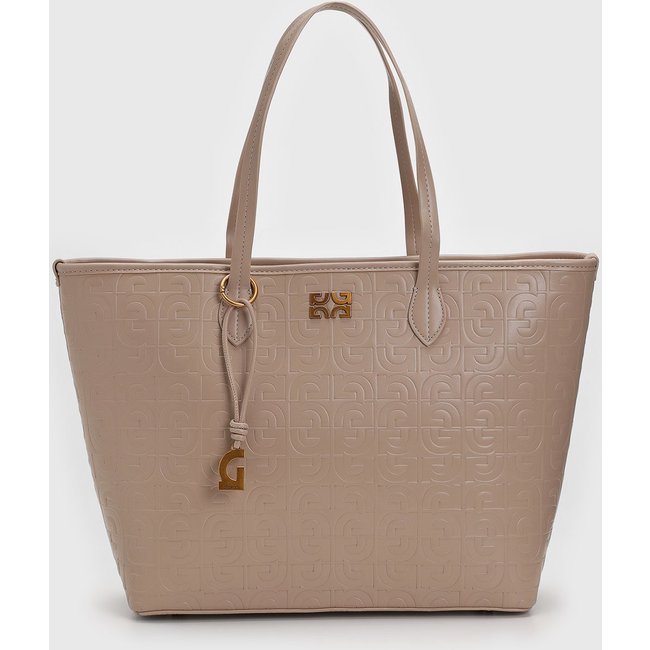 Bolsa Tiracolo Feminina Degalls Monograma Bege